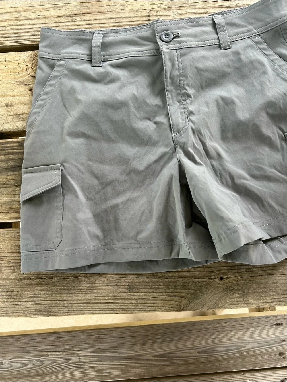 Eddie Bauer Gray Cargo Shorts